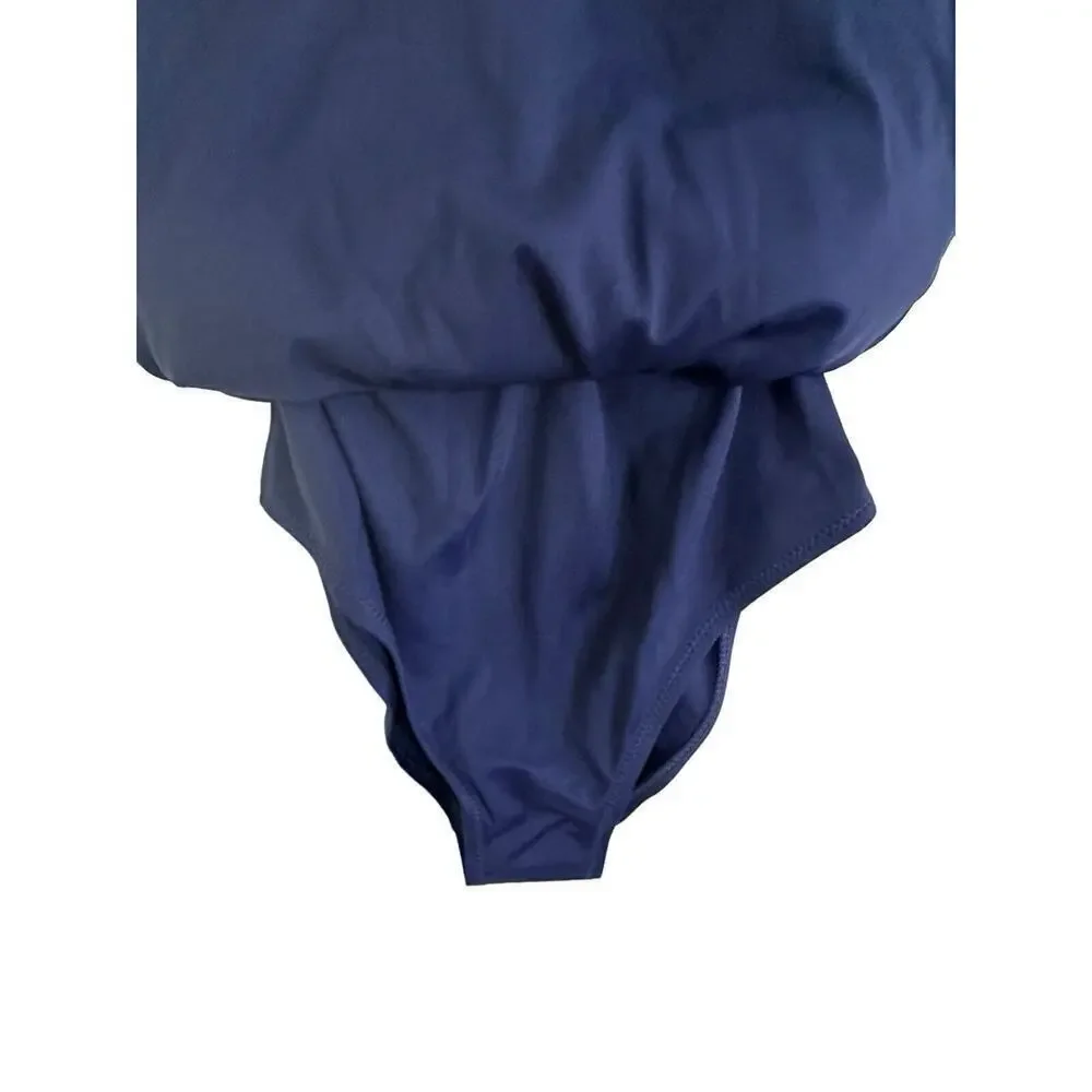 Skims Shaping Sculpting Swim Ruched One-Piece in Midnight Women’s XS